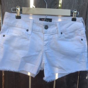 Guess white jean cut off shorts stretchy S 27